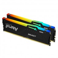 Kingston FURY Beast Black RGB EXPO 64GB 6400MT/s DDR5 CL32 DIMM Desktop Gaming Memory