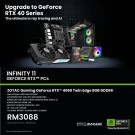 INFINITY 11 GEFORCE RTX™ PC - AMD RYZEN5-5600/ ZOTAC GAMING GeForce RTX™ 4060 Twin Edge 8GB/ MSI B550M PRO VDH WIFI/ 16GB 3200Mhz RAM/ 1TB NVME SSD/ SEGOTEP AN650W 650W 80+ PSU/ SE-224 XTS COOLER/ TECWARE INFINITY M ARGB MATX CASING