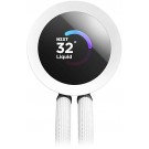 NZXT Kraken Plus 240 RGB AIO CPU Liquid Cooler Single Frame Fan 1.54" Square LCD White