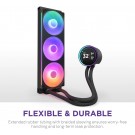 NZXT Kraken Elite 360 RGB AIO CPU Liquid Cooler Customizable 2.72" IPS LCD Turbine Pump