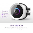 NZXT Kraken RGB 360mm AIO CPU Liquid Cooler Customizable 1.54"" Square LCD White